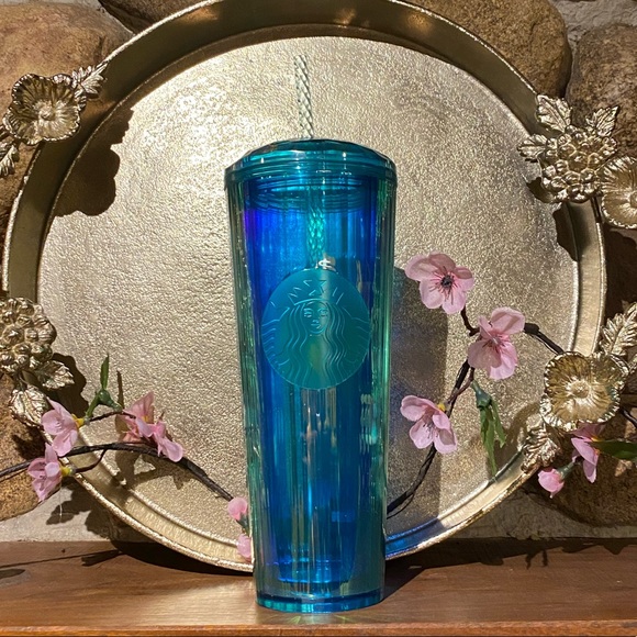Starbucks Turquoise Green Dome Lid Tumbler